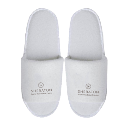 Zapatilla desechable en terciopelo