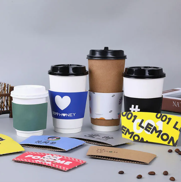 Envoltura de bebida biodegradable de 12 y 16 oz