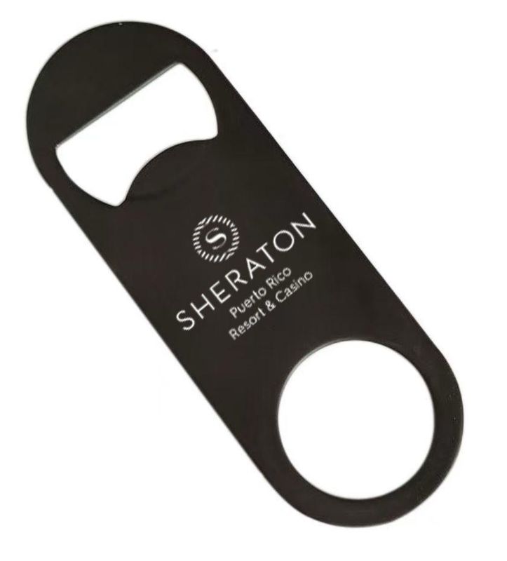 Destapador de botellas plano de acero inoxidable