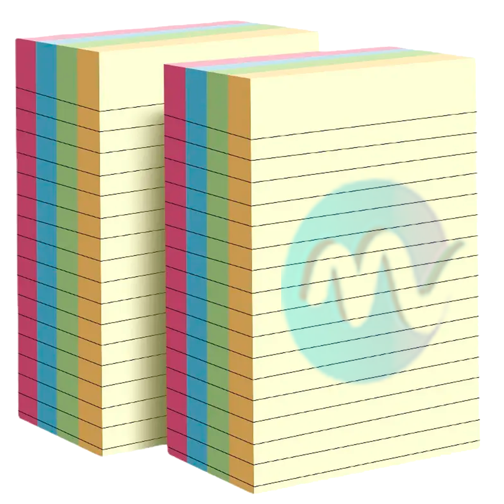Hojas autoadhesivas para notas en bloque de 50 páginas 10.2 cm  x 15.2 cm
