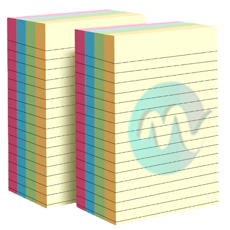 Hojas autoadhesivas para notas en bloque de 50 páginas 10.2 cm  x 15.2 cm