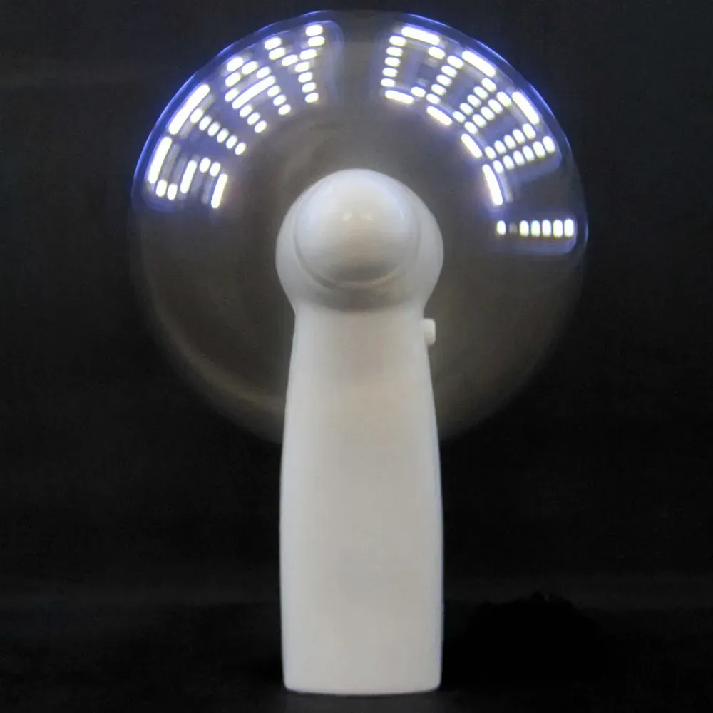 Ventilador portátil con mensaje LED