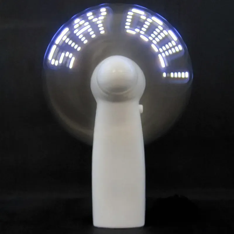Ventilador portátil con mensaje LED