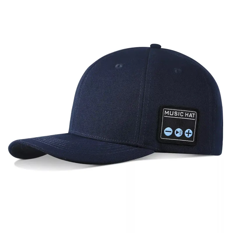 Gorra ajustable estilo béisbol con tecnología Bluetooth