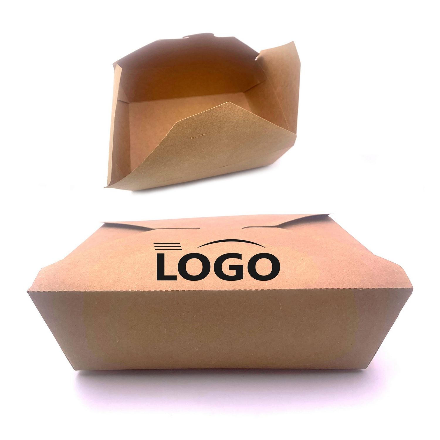Caja de almuerzo en papel