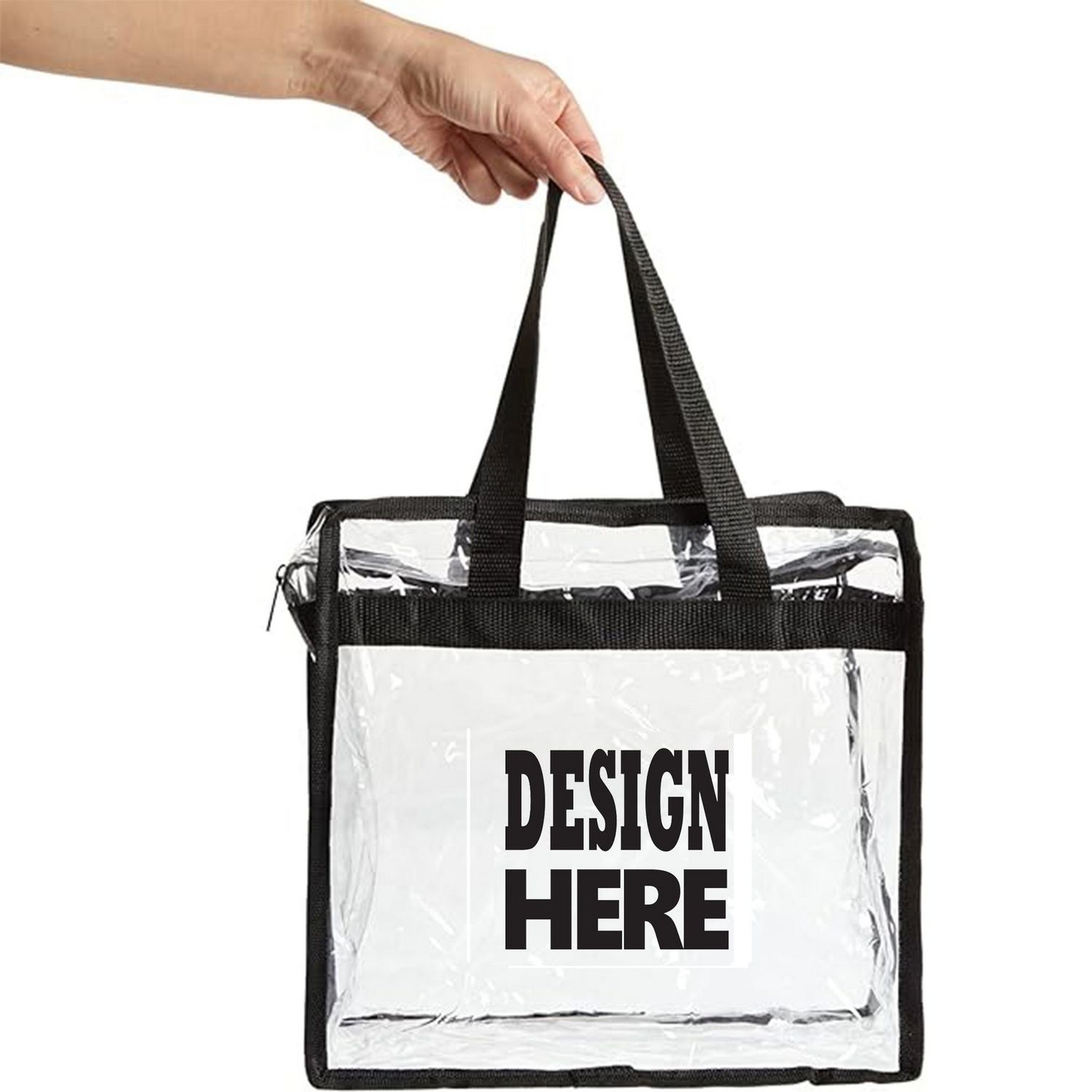 Bolsa de PVC transparente con zipper