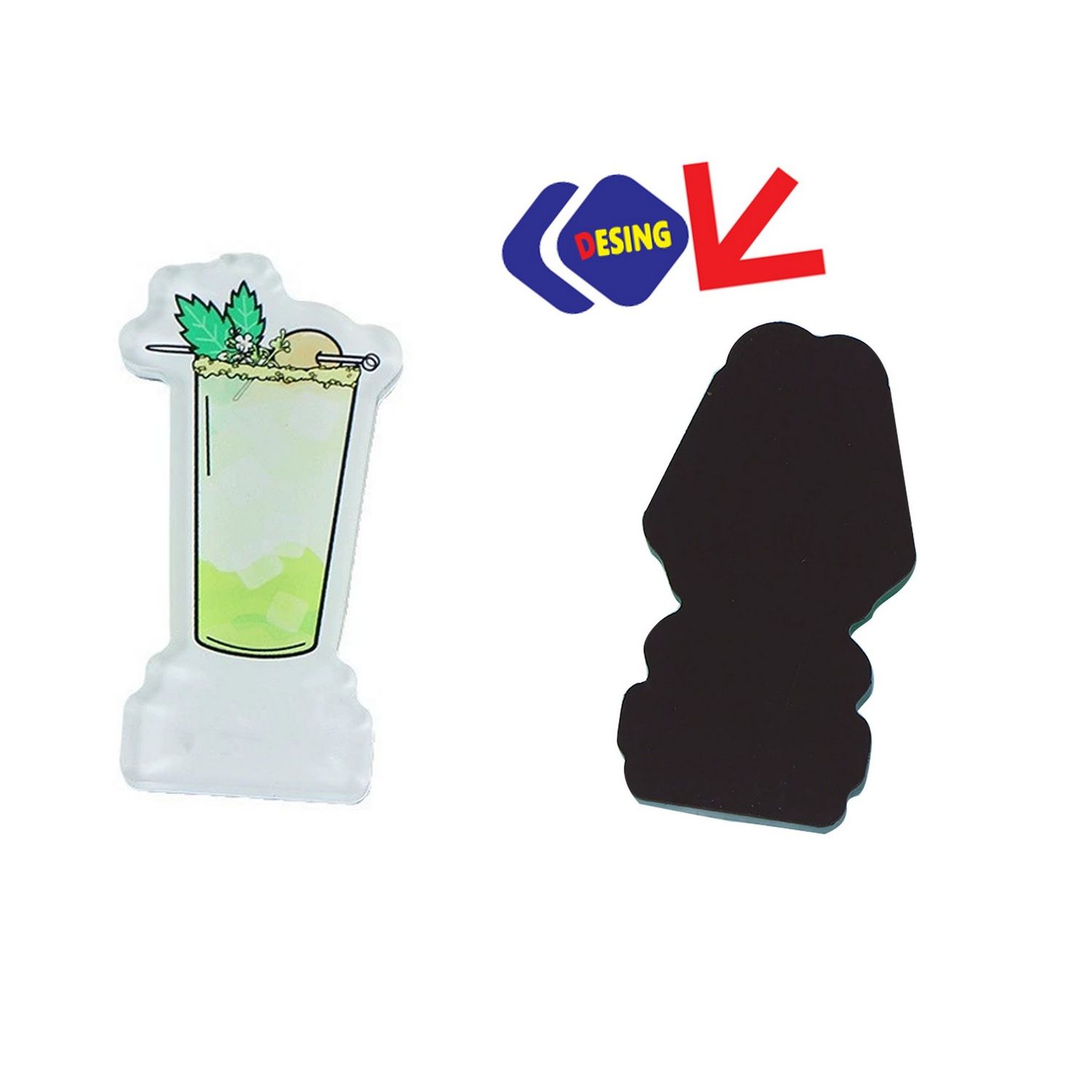 Imán para refrigerador 2&quot; x 2&quot;