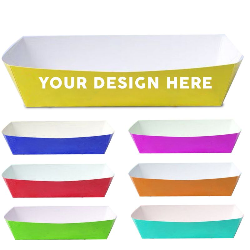 Bandeja de comida de papel personalizable
