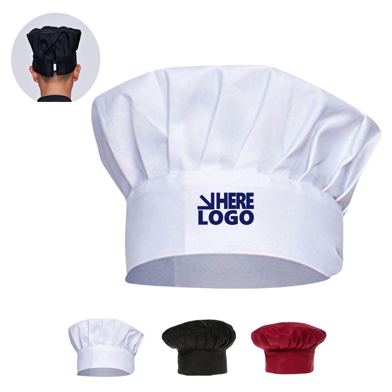 Gorro de chef de tela