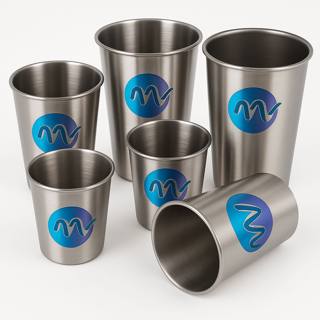 Vaso en acero inoxidable  8 oz