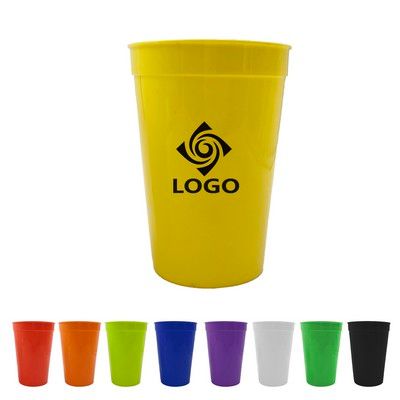 Vaso de plástico irrompible reutilizable de 16 oz para estadio