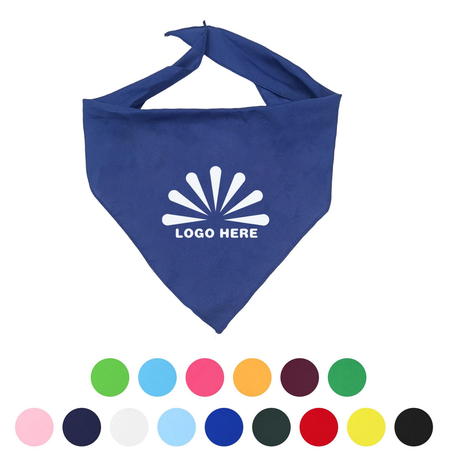 Pañuelo triangular personalizado a todo color