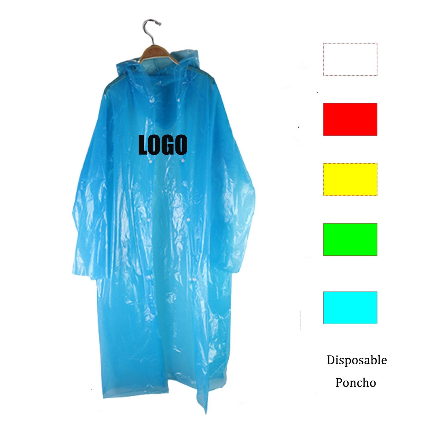 Capas desechables eco-amigables para la lluvia