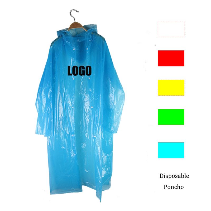 Capas desechables eco-amigables para la lluvia