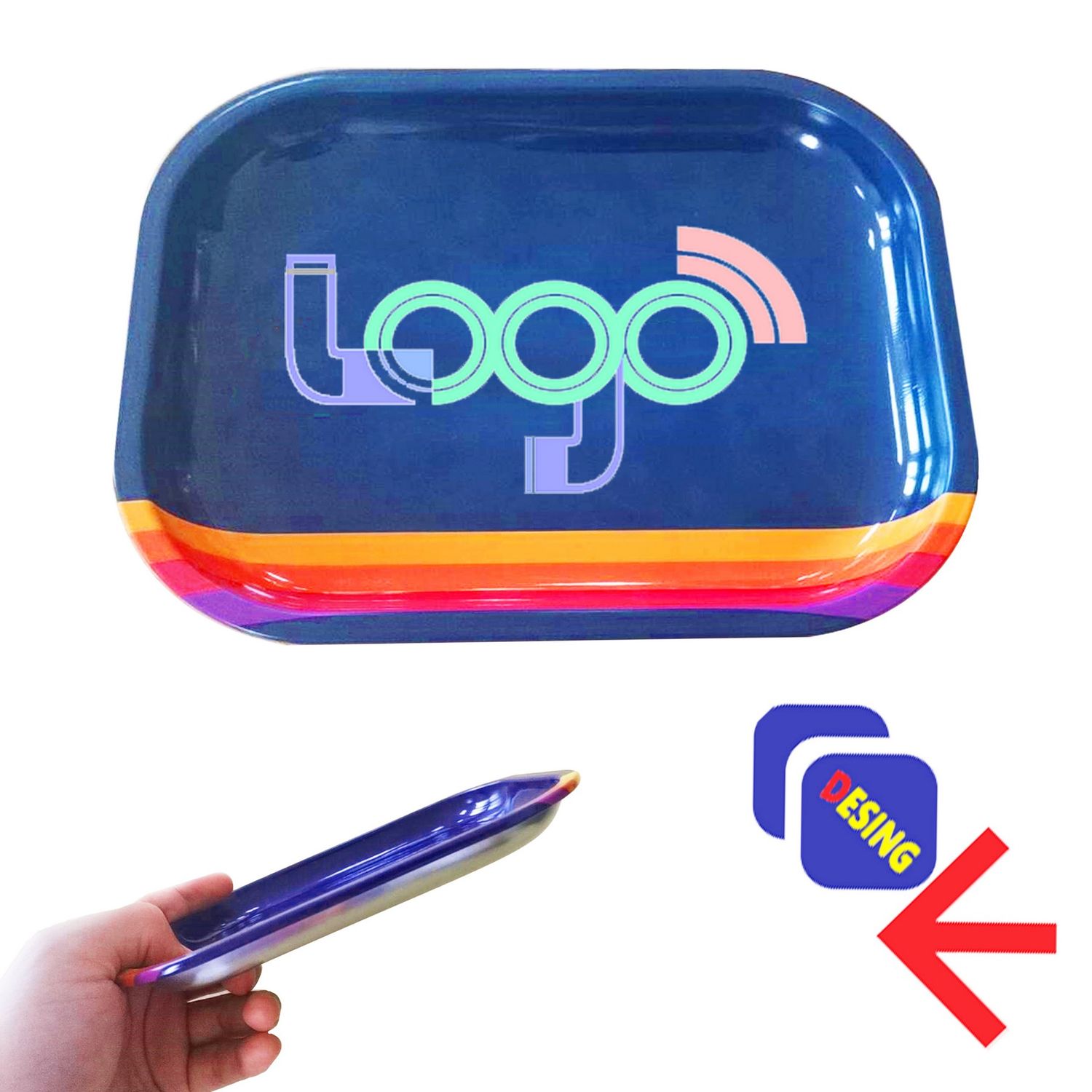 Bandejas metálicas personalizadas a todo color
