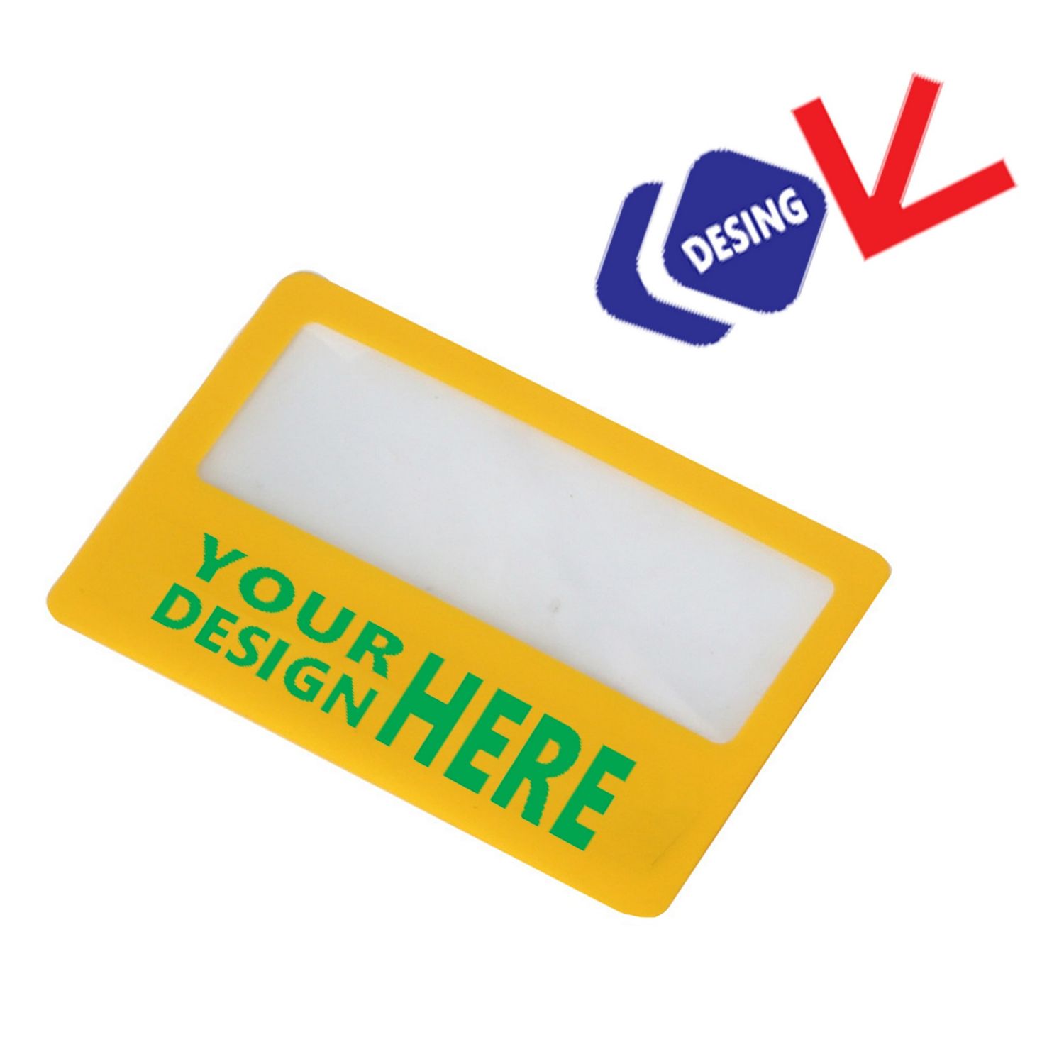 Lupa de tarjeta de presentación ecológica
