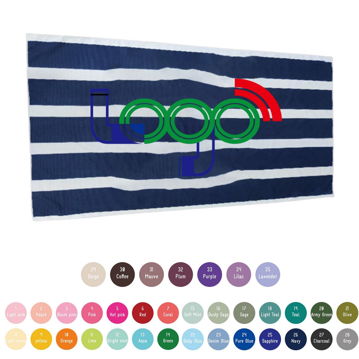 Toalla de playa sublimada de felpa y microfibra de 60&quot; x 30&quot;