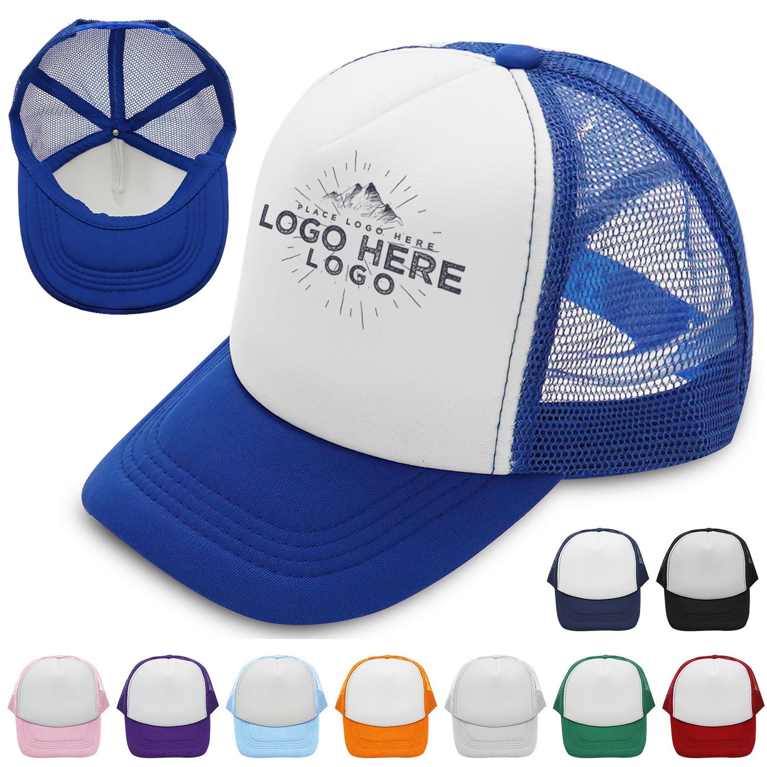 Gorro tipo trucker de 5 Panel Foam Mesh Back Trucker Cap