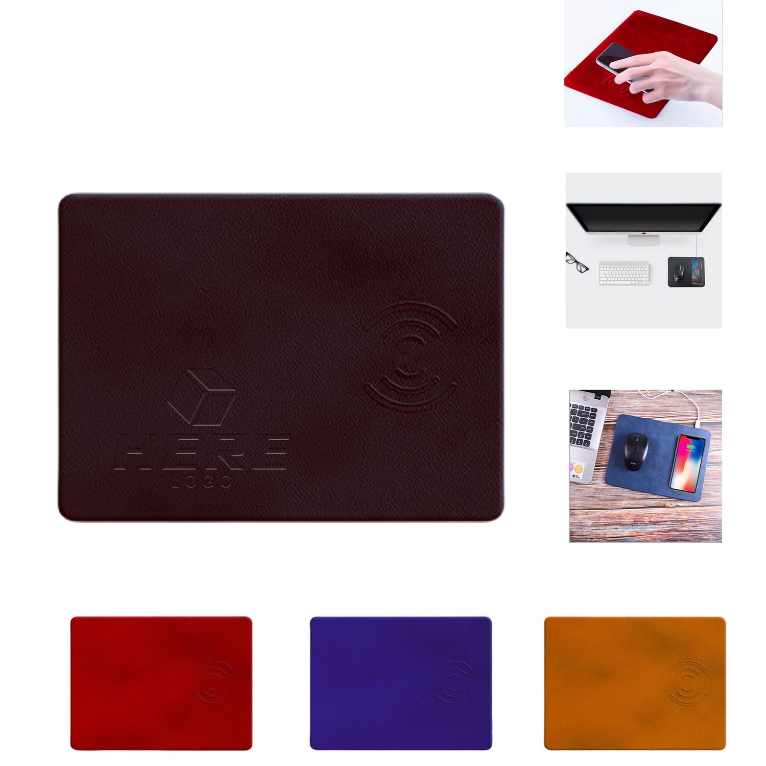 Mouse Pad con Cargador Inalámbrico 2 en 1