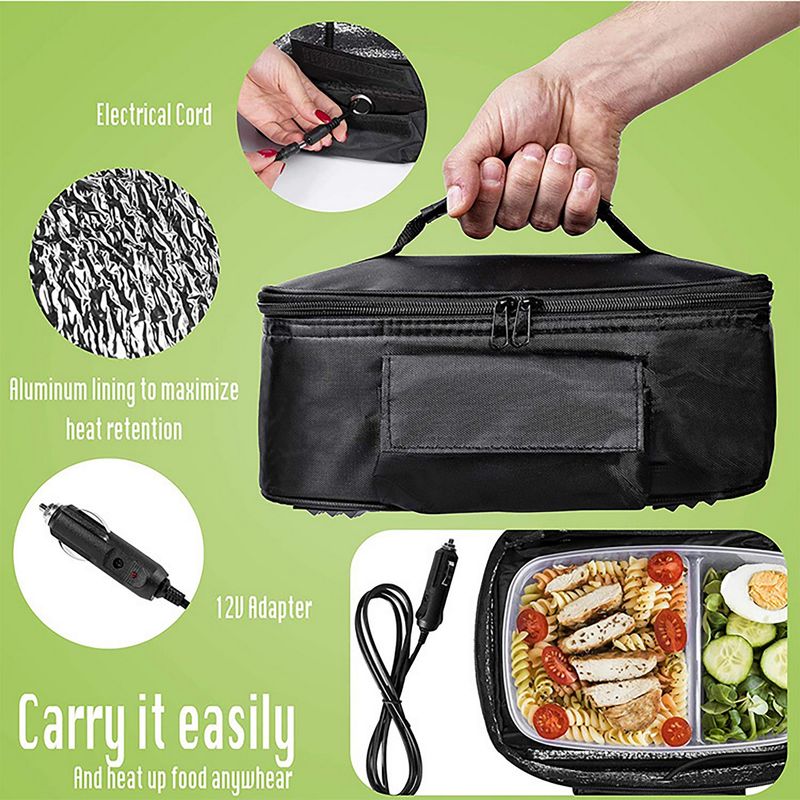 Portable Car Food Warmer Electric Heated Lunch Box