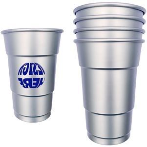 Vaso metálico ecológico de 16 oz