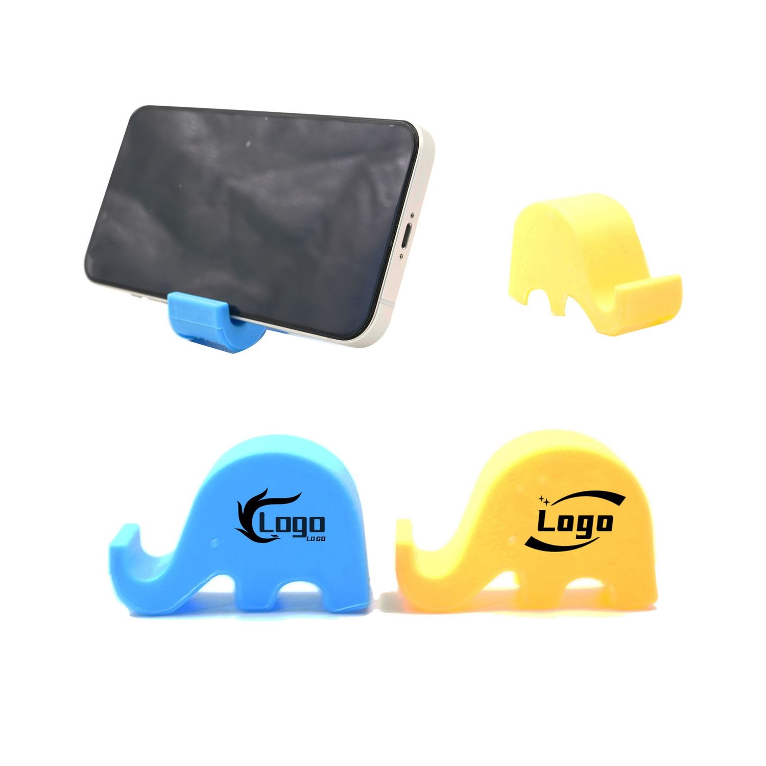 Soporte para celular con forma de elefante