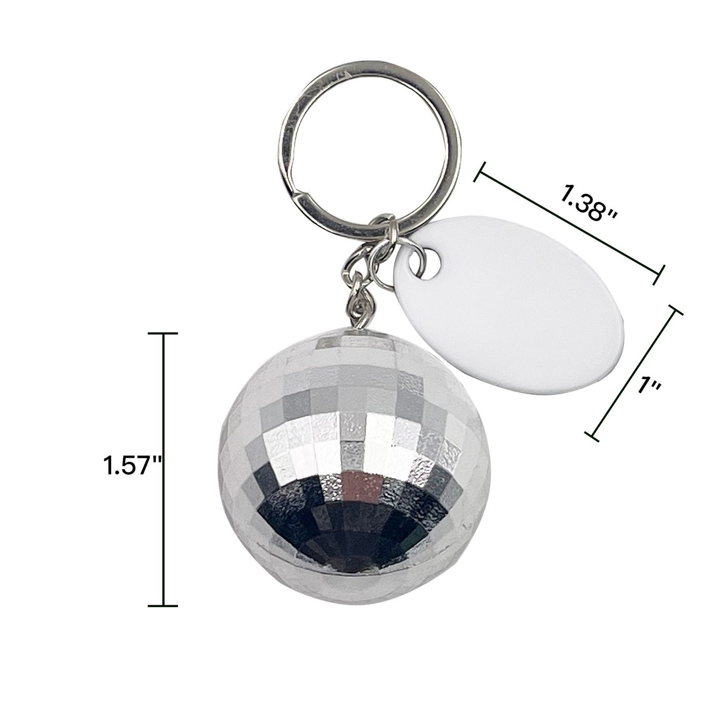 Llavero con mini bola de disco