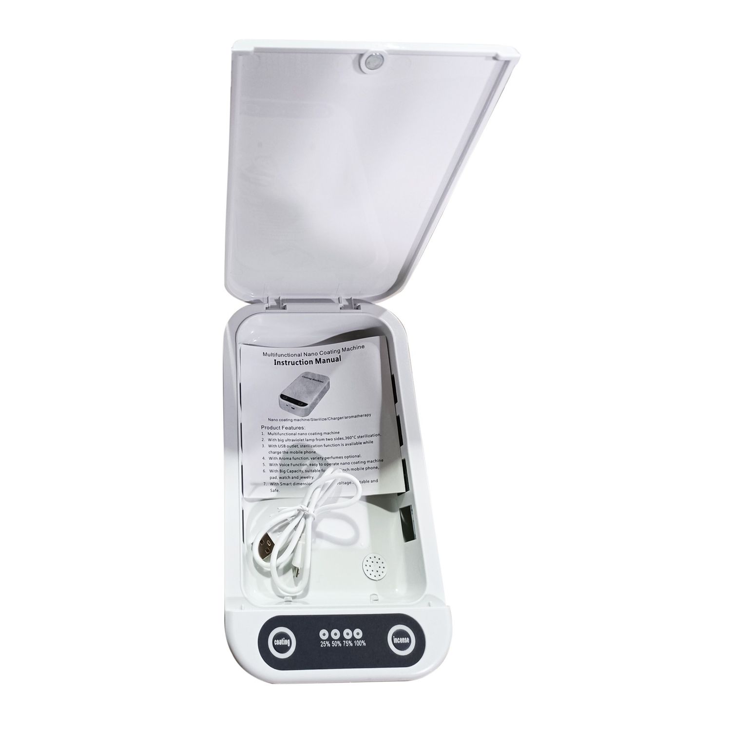 Caja esterilizadora UV para teléfonos móviles