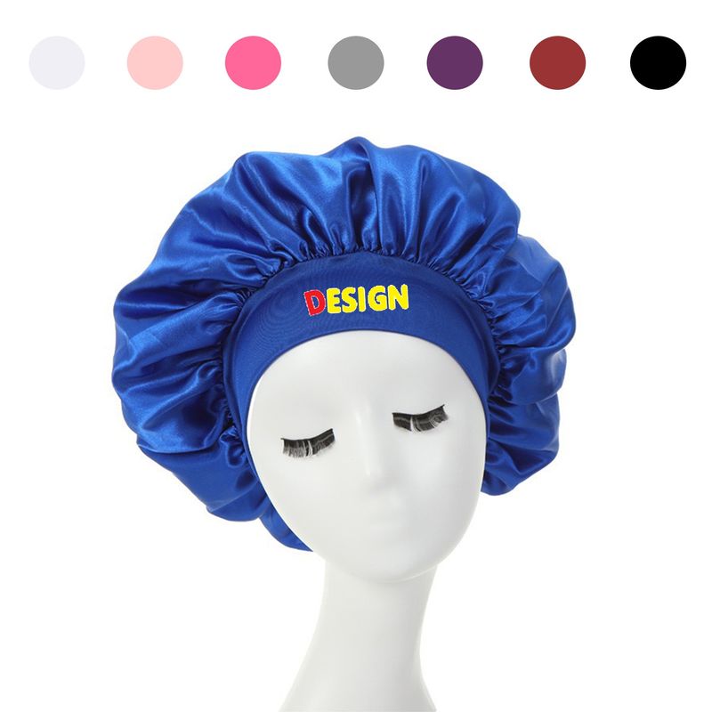 Gorro de satén grande para dormir