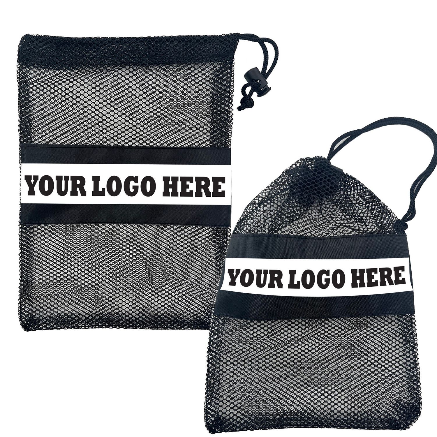 Bolsa de malla con cordón