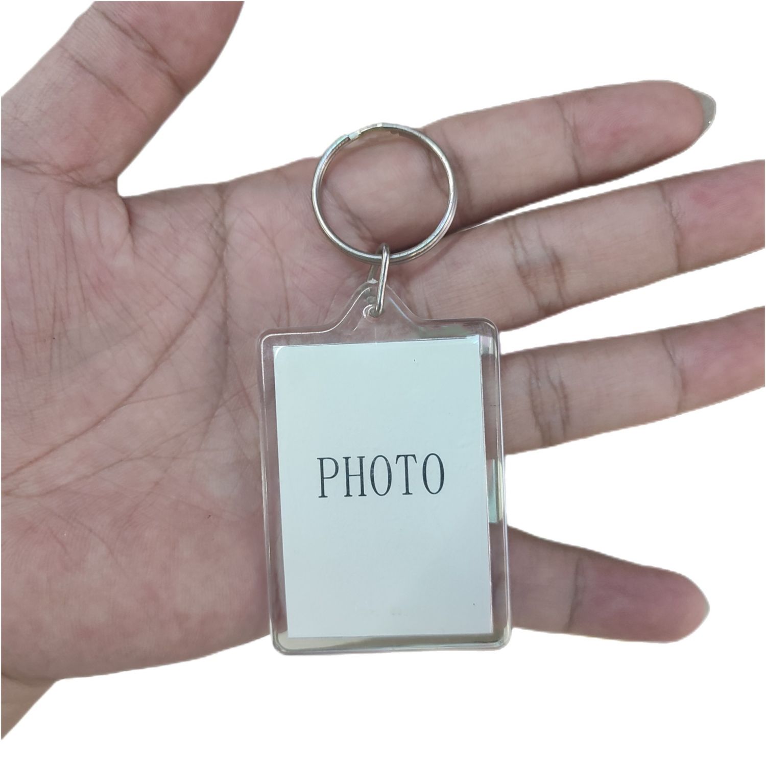 Llavero con insert para foto de 3&#39;&#39; x 2.2&#39;&#39;