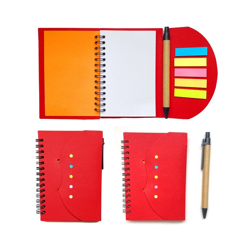 Bloque para notas con cubierta de papel kraft