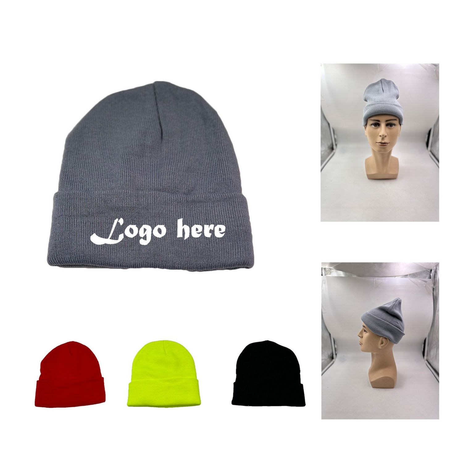 Gorro tejido con doblez tipo &quot;roll up&quot;