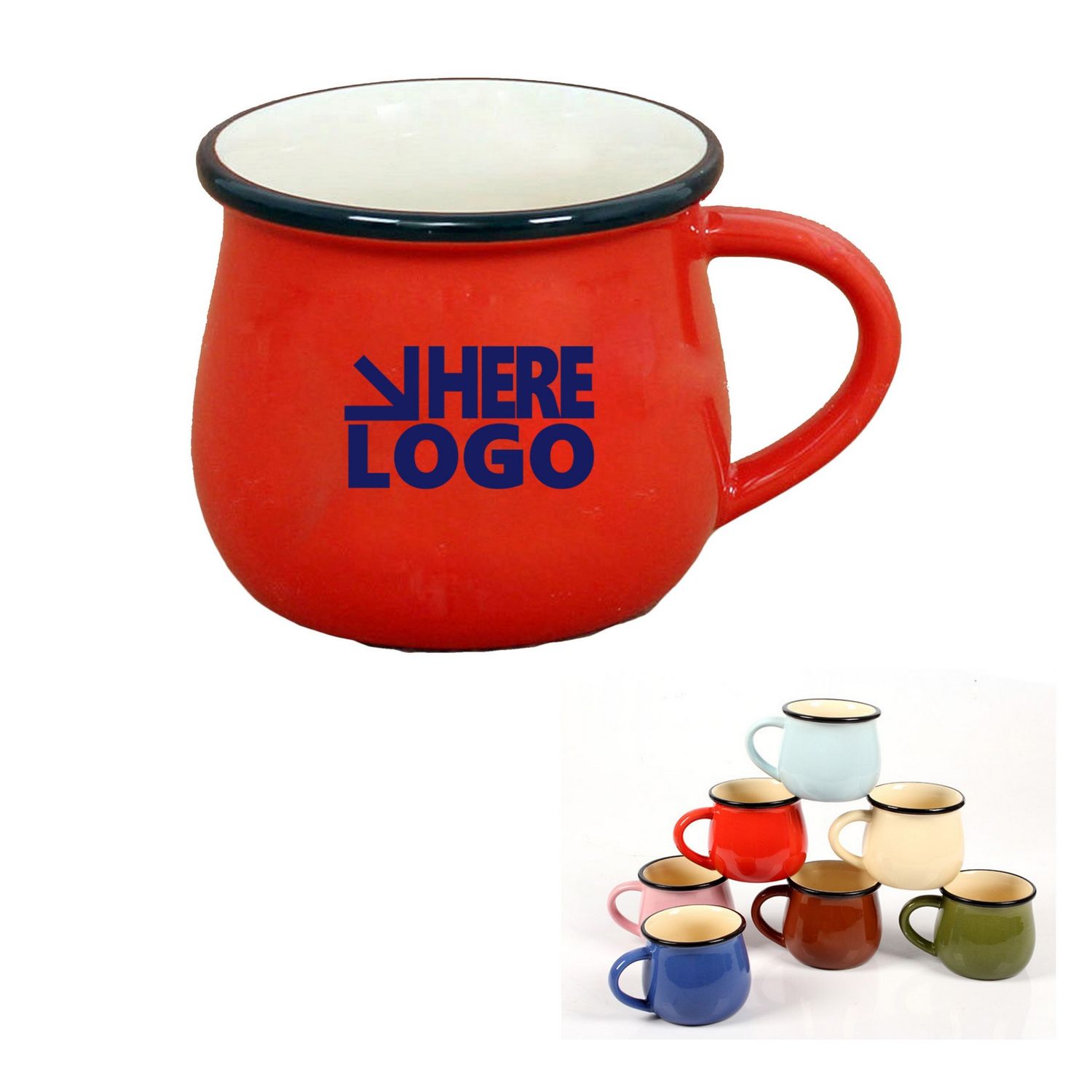 Taza de cerámica de 12 oz