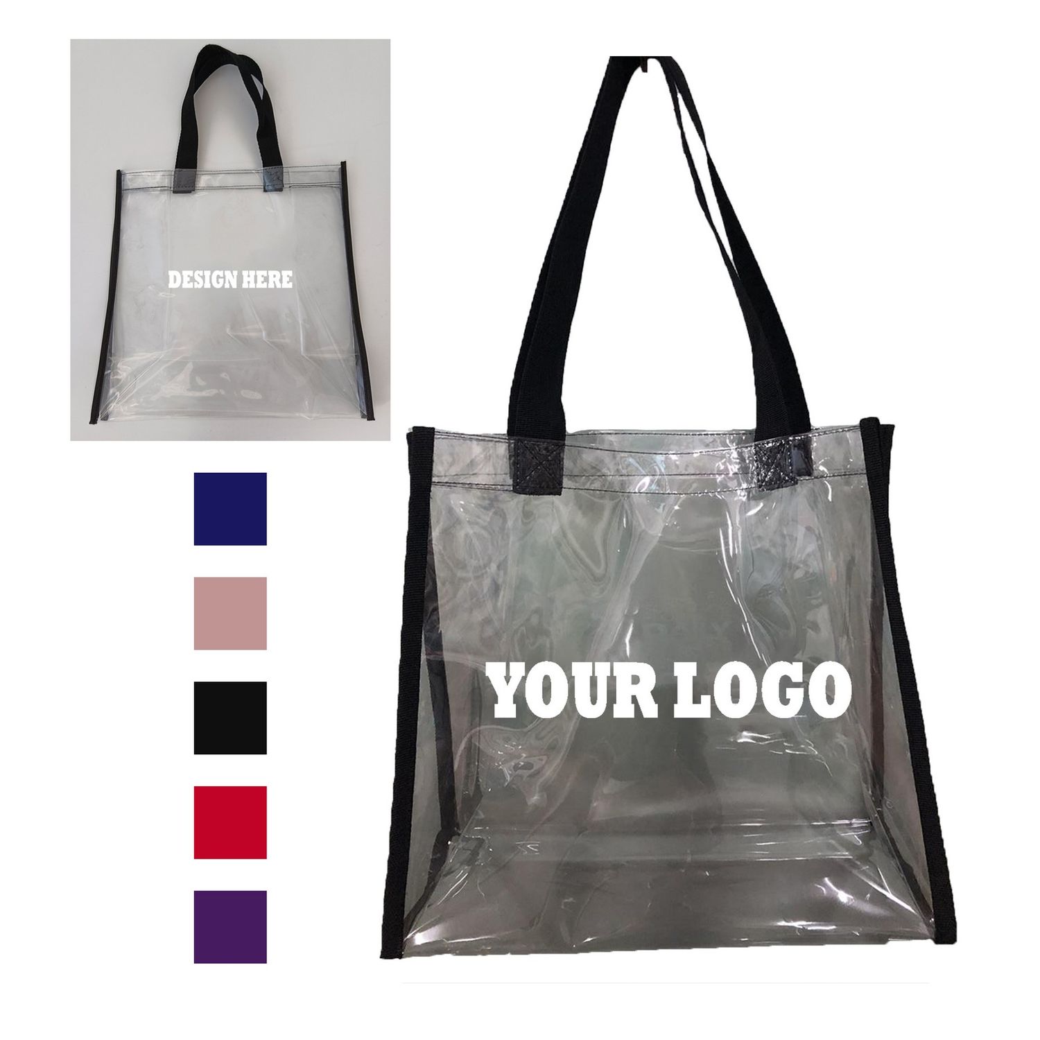Bolso transparente tipo tote