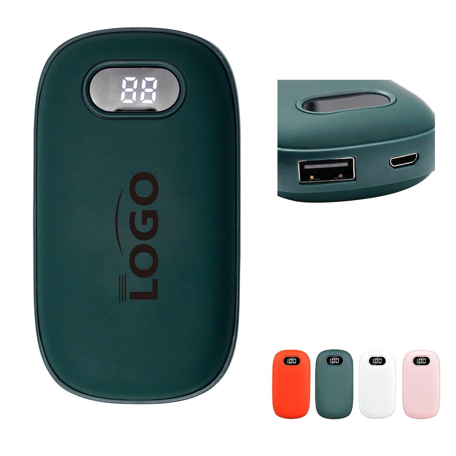 Calentador de manos combinado con un power bank de 6000 mAh