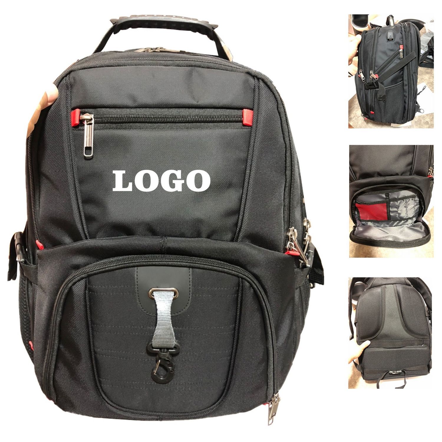 Mochila impermeable multifuncional con puerto USB de carga