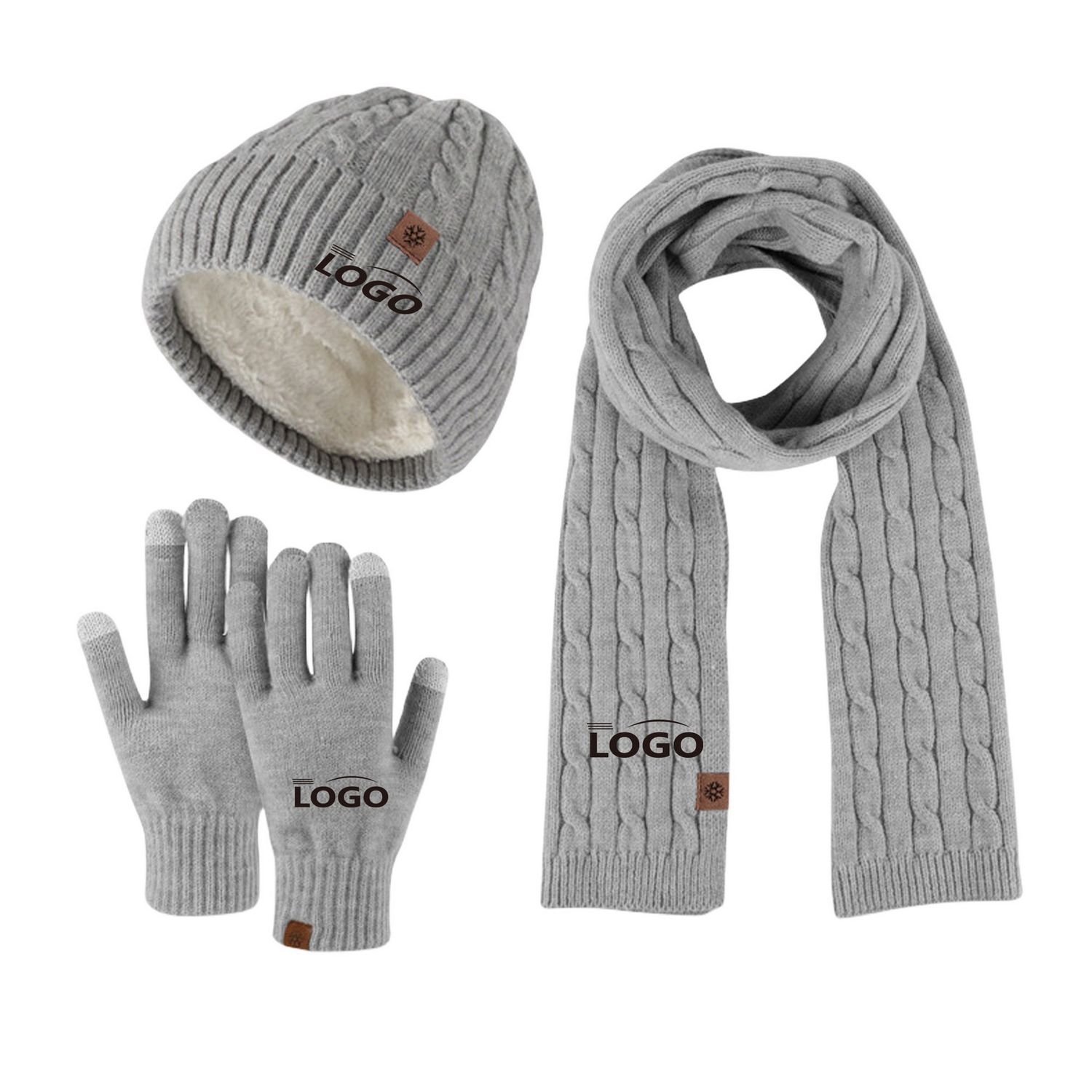 Elegante set de invierno tres piezas