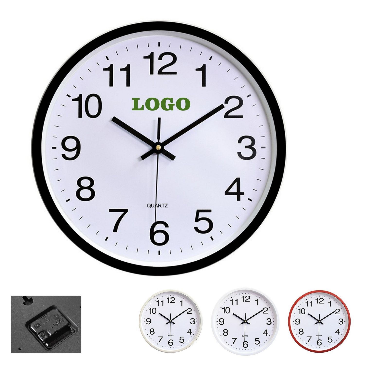 Reloj de pared de 12 pulgadas con diseño simple y moderno