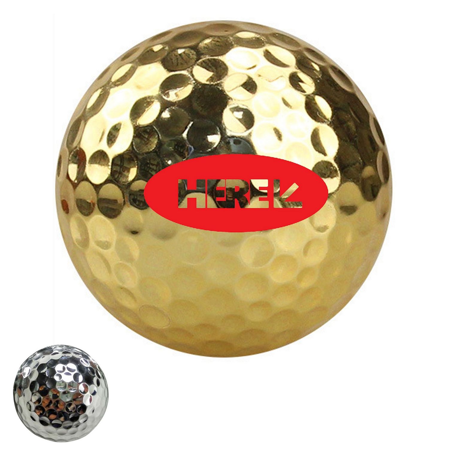 Bola de golf profesional con recubrimiento electrochapado