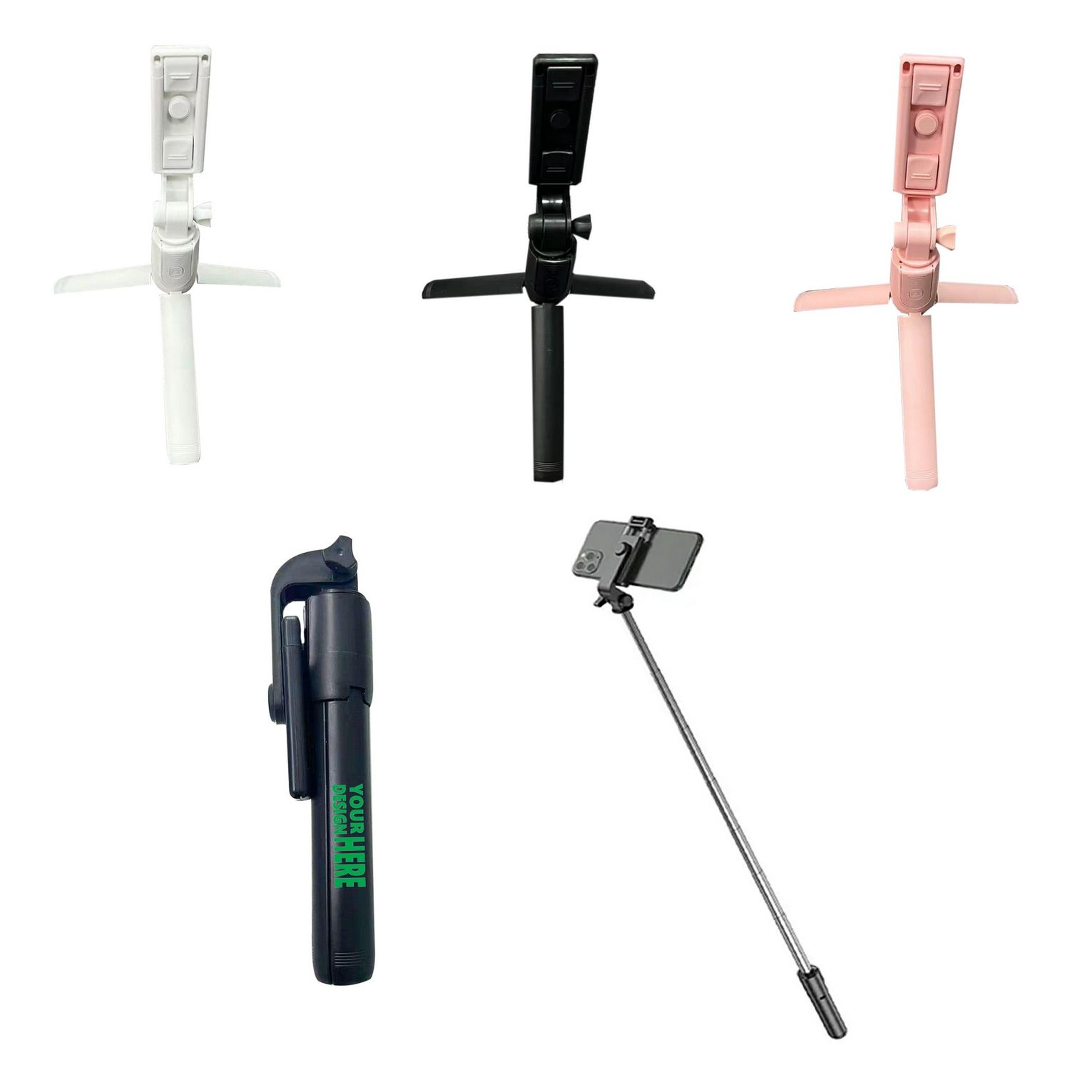 Selfie stick 3 en 1 con control remoto