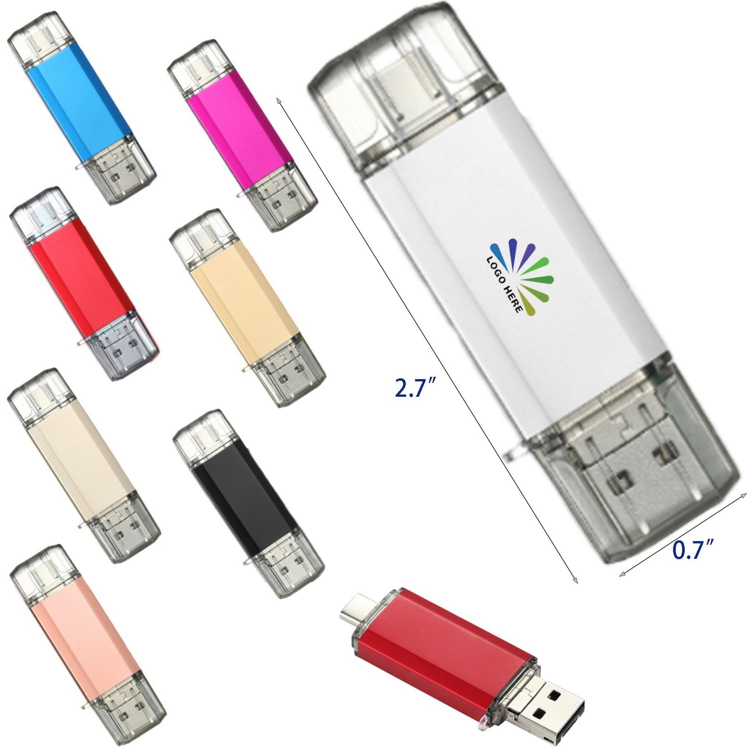 Memoria USB Dual Interface de 16 GB