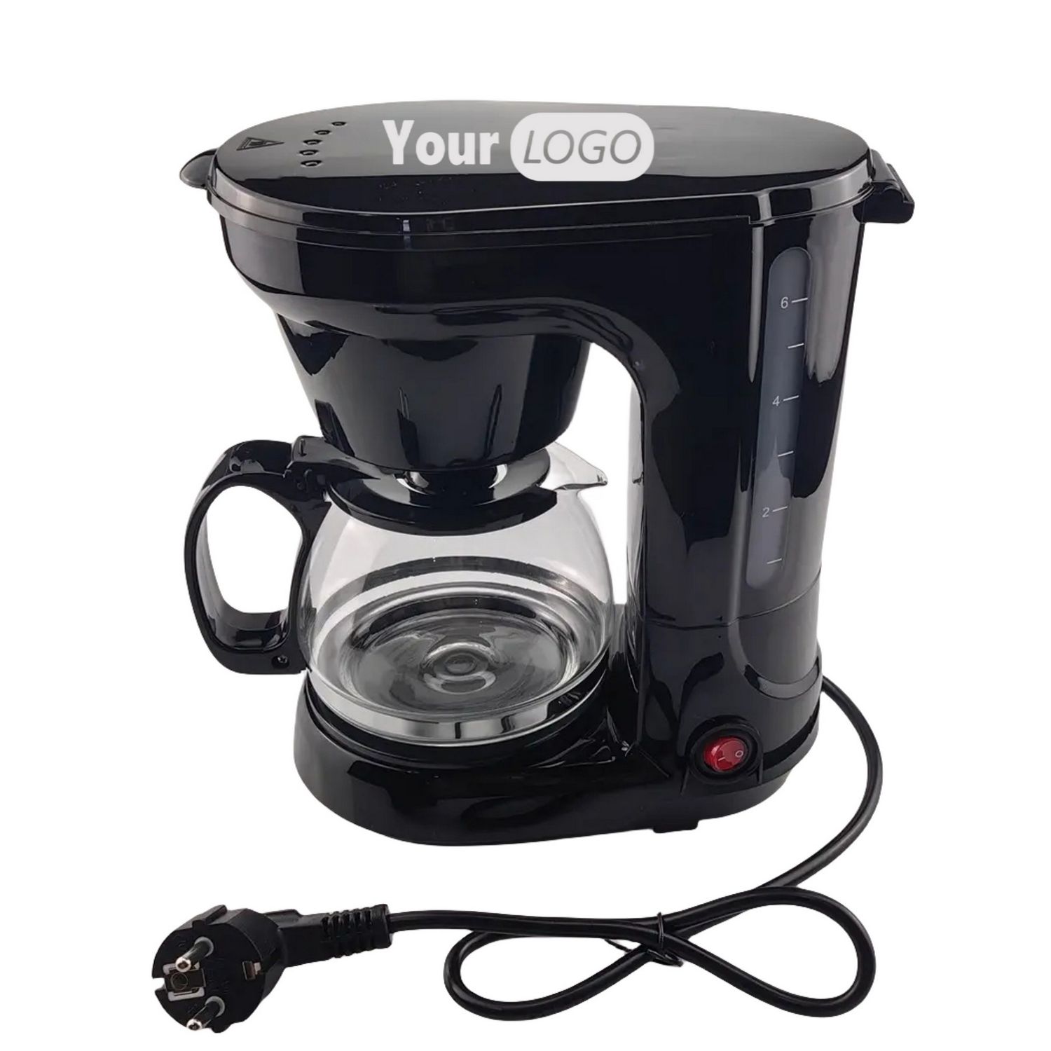Cafetera moderna con frasco de vidrio de 25.3 oz