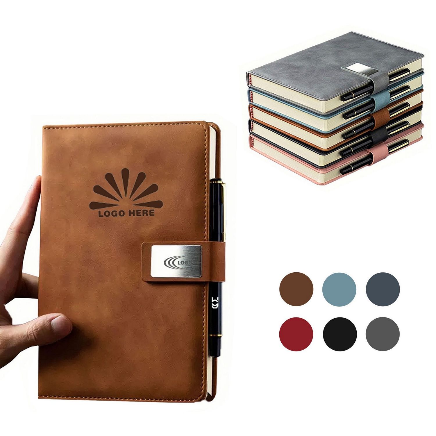 Set de libreta tamaño A5 con bolígrafo