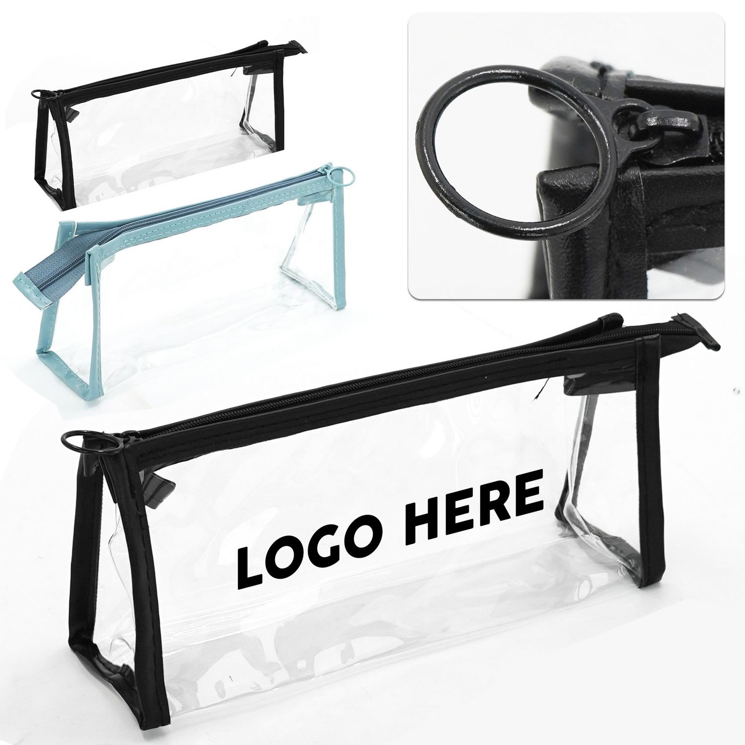 Cartuchera transparente en PVC