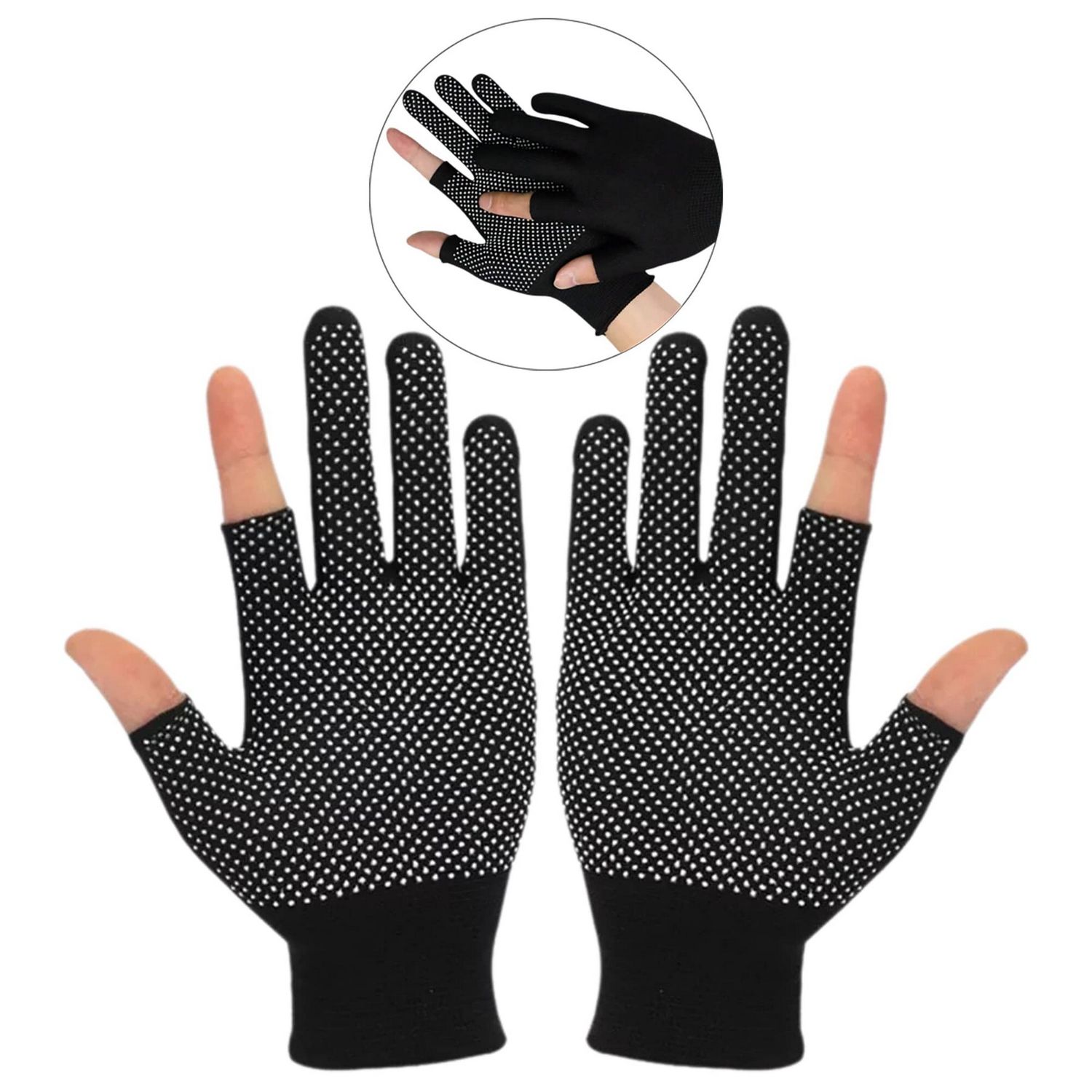 Guantes de medio dedo