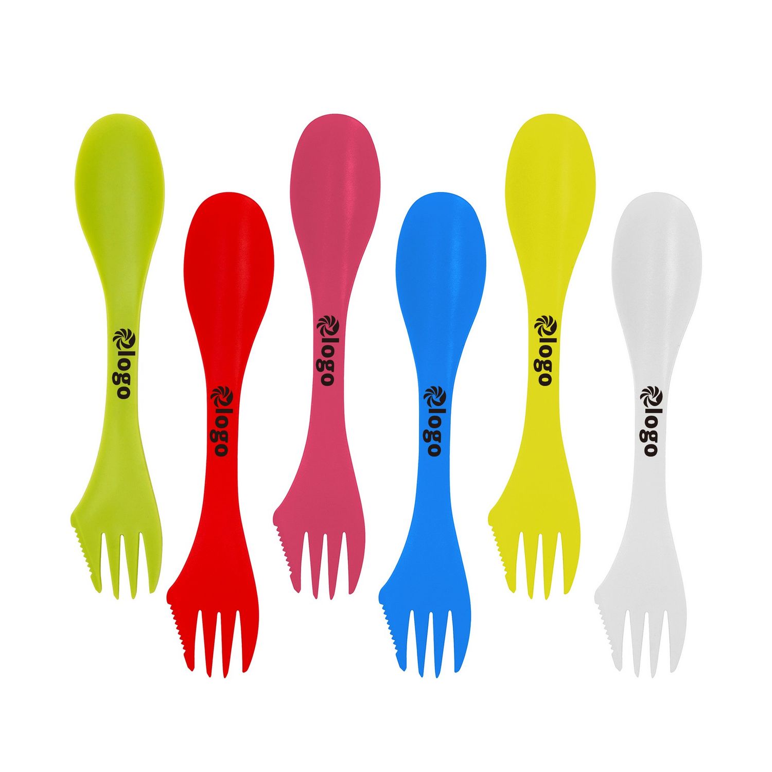 Práctico set de cubiertos plásticos reutilizables
