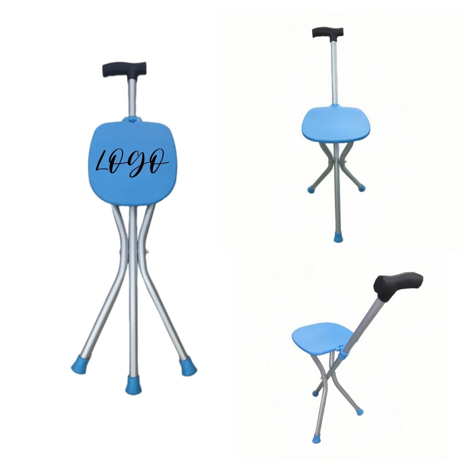 Innovadora silla bastón plegable