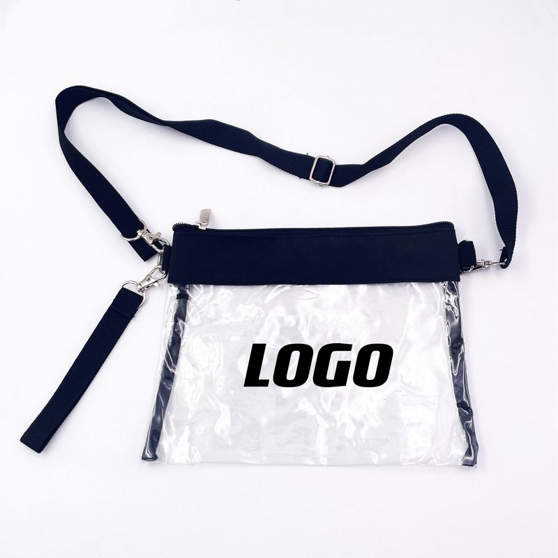 Cartera transparente tipo crossbody