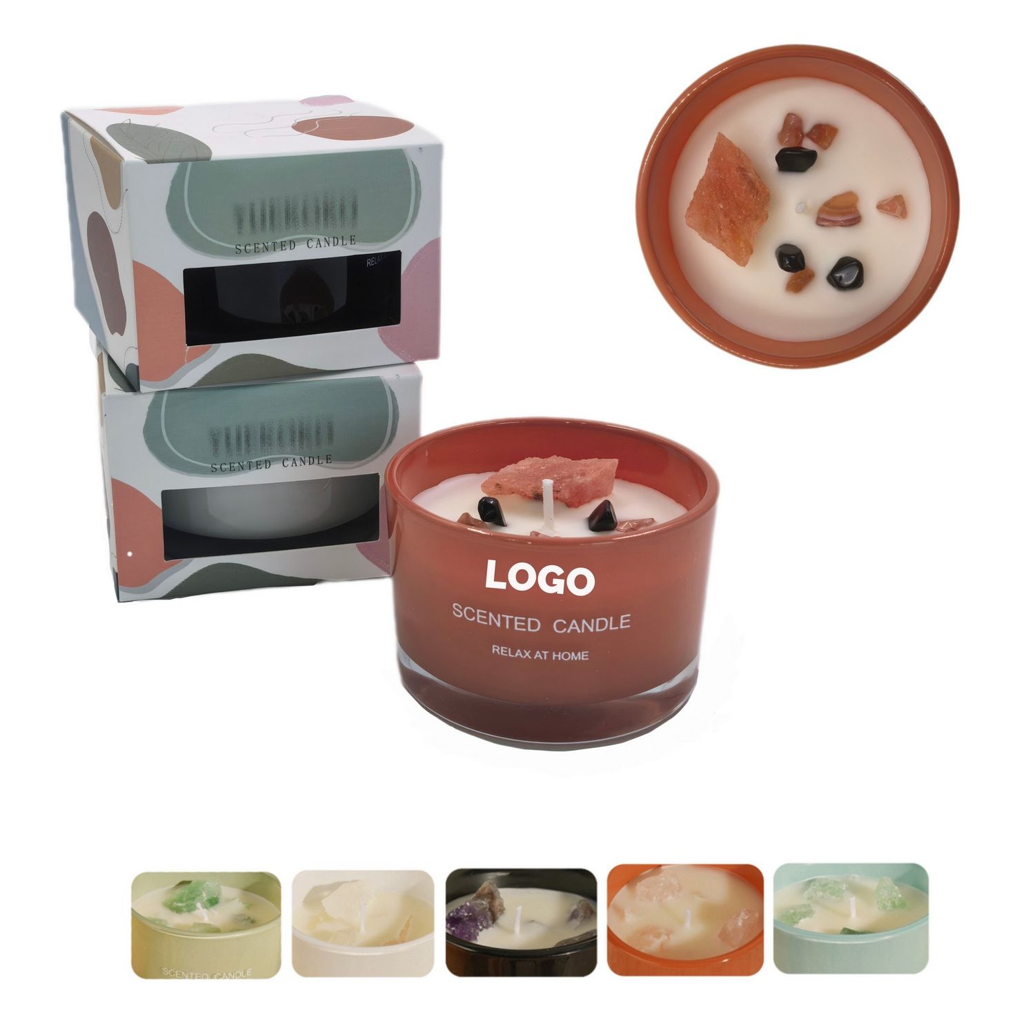 Vela aromática romántica de 8 oz